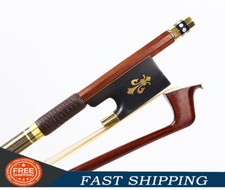 Violin Bow 4/4 Full size Brazilwood ebony frog Straight Advance Horse Hair US