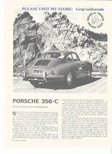 Original 1964 Porsche 356-C four page vintage road test, in print ad category