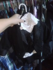 nwot size 2 kids small school uniform black and white collared slacks unisex lot