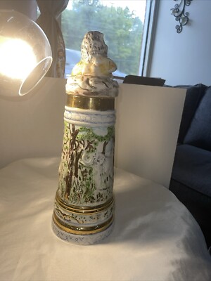 VINTAGE HOLLAND MOLD 18'' CERAMIC LION/ SAFARI  STEIN KING OF THE JUNGLE 1973