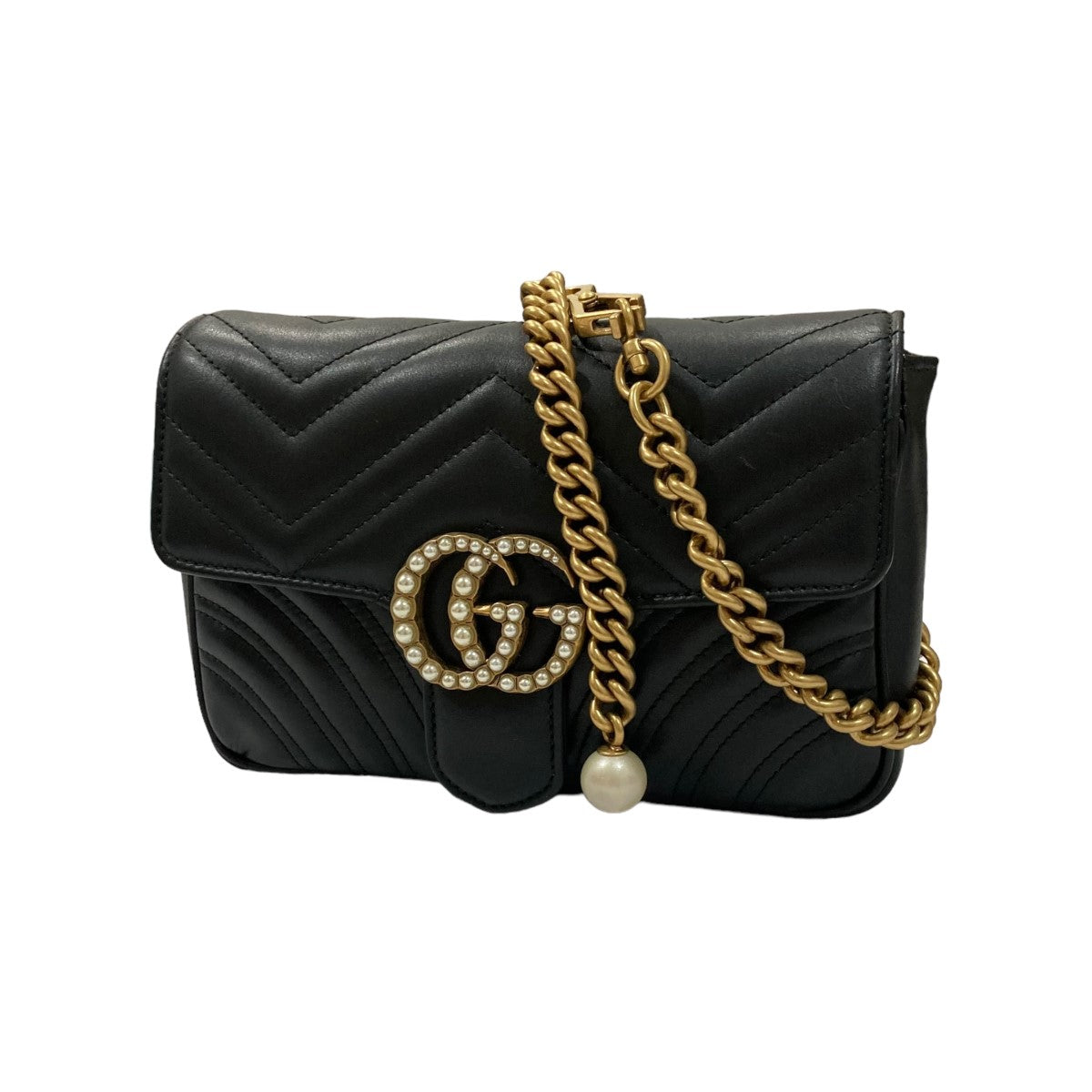 GUCCI ゴールド GGパターン ボディバッグ Gucci GGパターン ボディバッグ