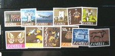 Zambia Stamp Scott# 39-50 Designs & Trains 1968  MNH L393