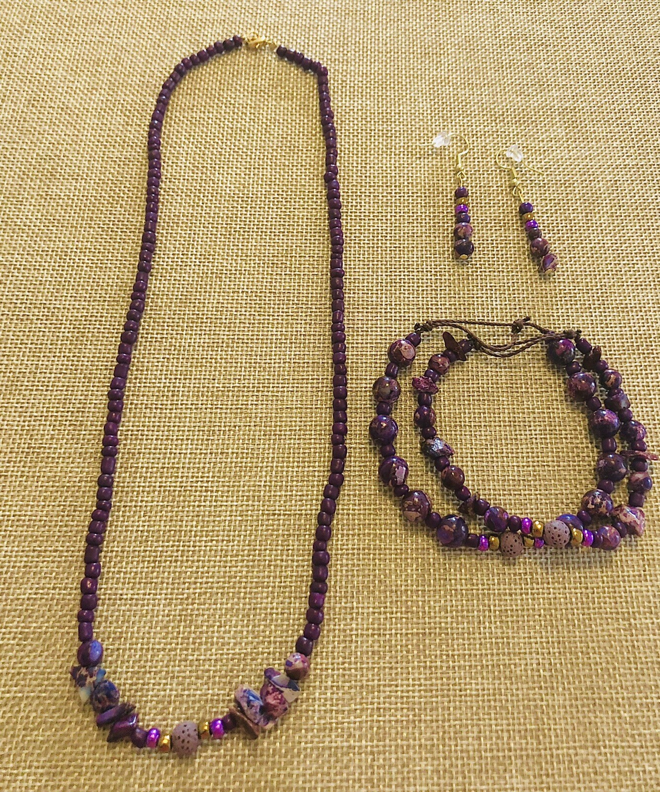 Aromatherapy Essential Oil Diffuser Jewelry Set for Necklace & Bracelet-image