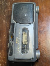 Vintage GPX C730 AM/FM Portable Radio Stereo Cassette Player Recorder Black