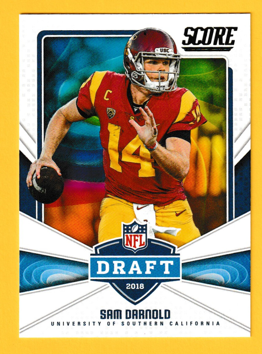 2018 Panini Score RC Sam Darnold USC New York Jets #1 