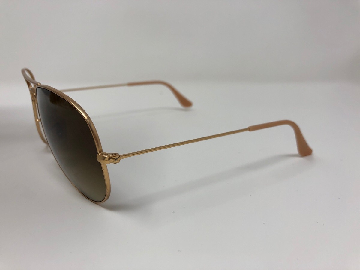 Ray Ban aviator matte gold scratched cracked lenses. 58 mm. FRAME ONLY Vintage Ray Ban Aviator 62mm B20 Chromax Gold Drivers Lens  main image 4