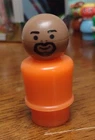 Fisher Price Sesame Street Little People Gordon Vintage, HTF, Rare 1970s