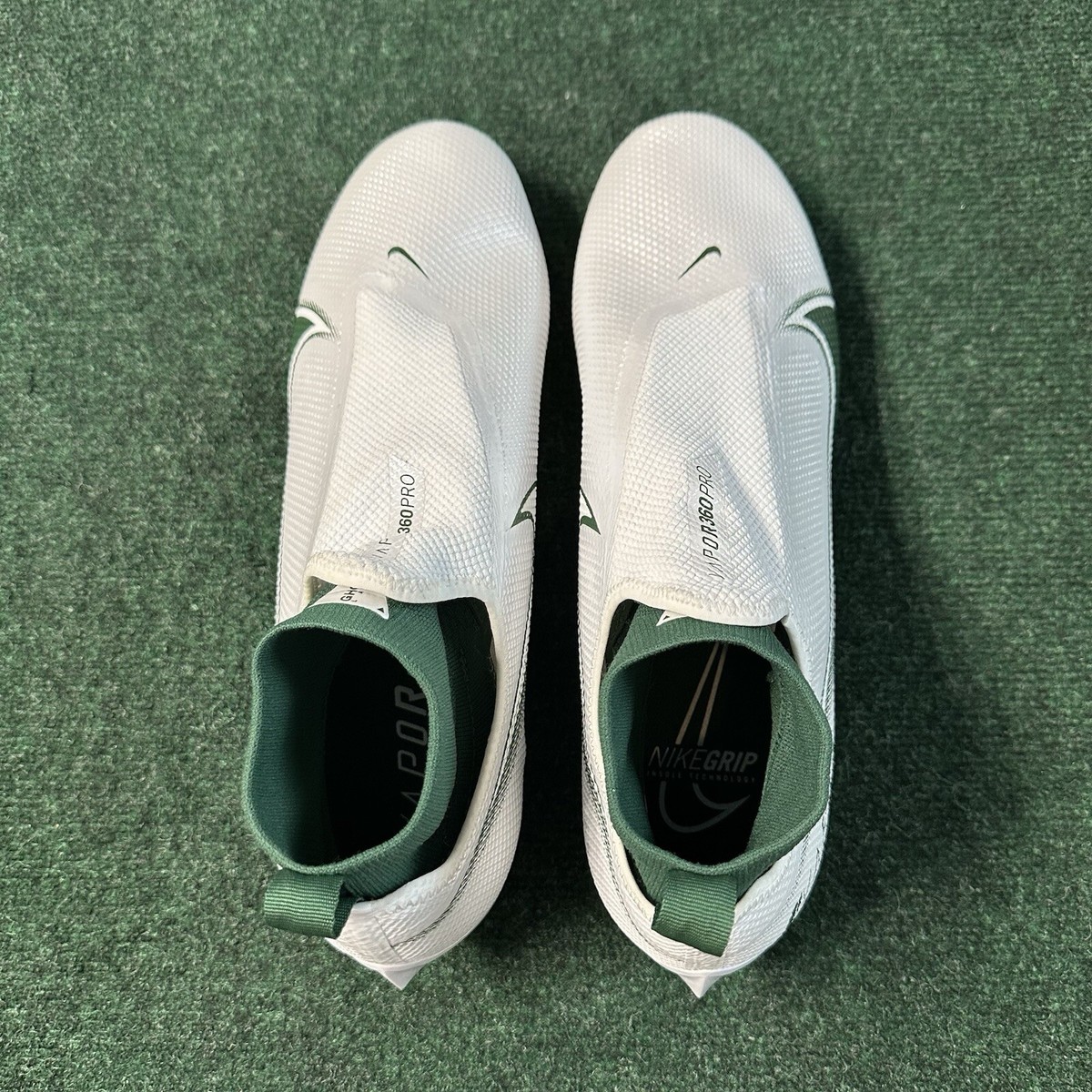 Nike Vapor Edge Pro 360 Football Cleats White Green Men