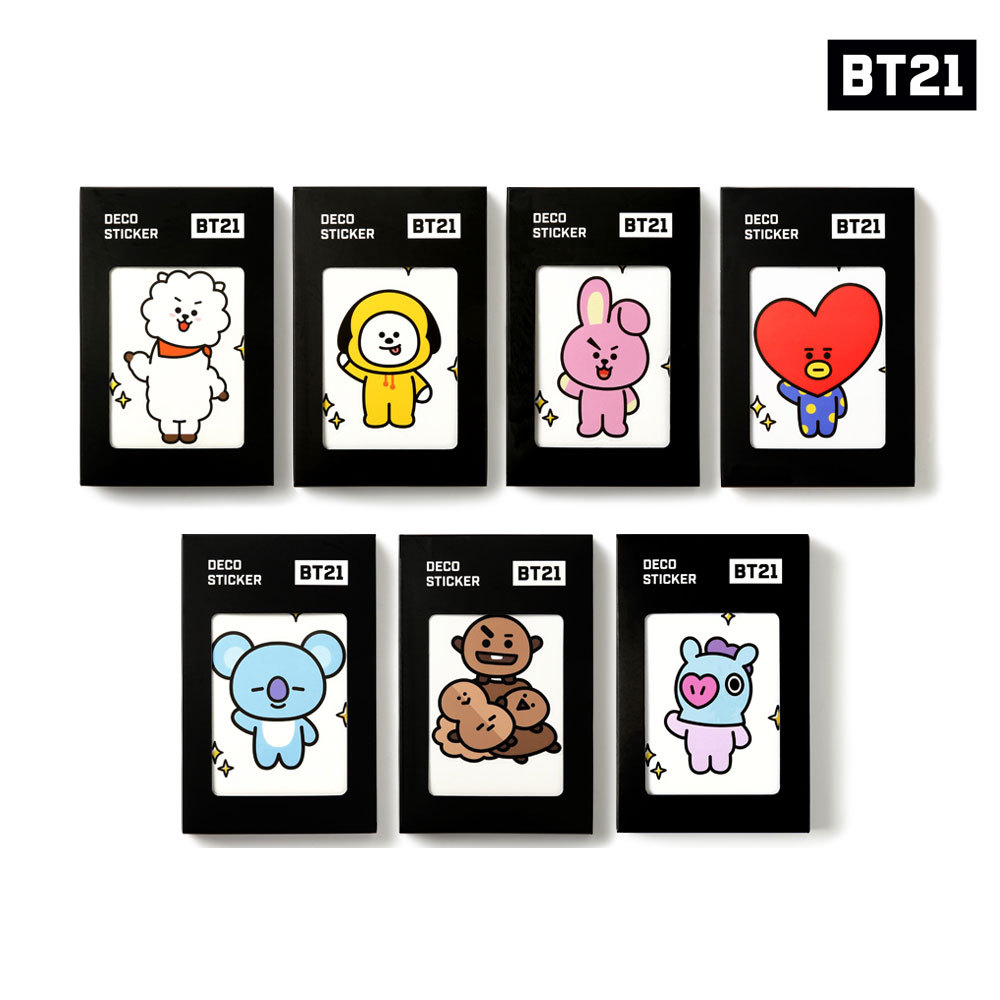 BTS BT21 Official Authentic Goods monopoly Deco Sticker 7SET