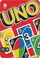 Mattel Games HGB63 - Uno-Kartenspiel Mit 112 Karten In Hochwertiger Metallbox