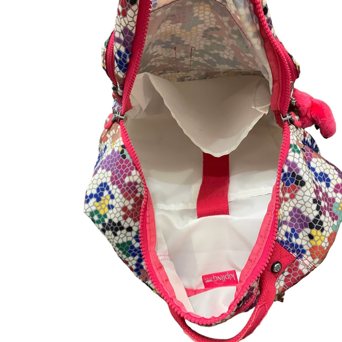 Kipling Laptop Computer Backpack Challenger Mosaic Pattern  display picture 2
