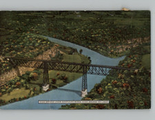 High Bridge Over Kentucky River,High River Ky - Vintage 1930's Postcard Unposted