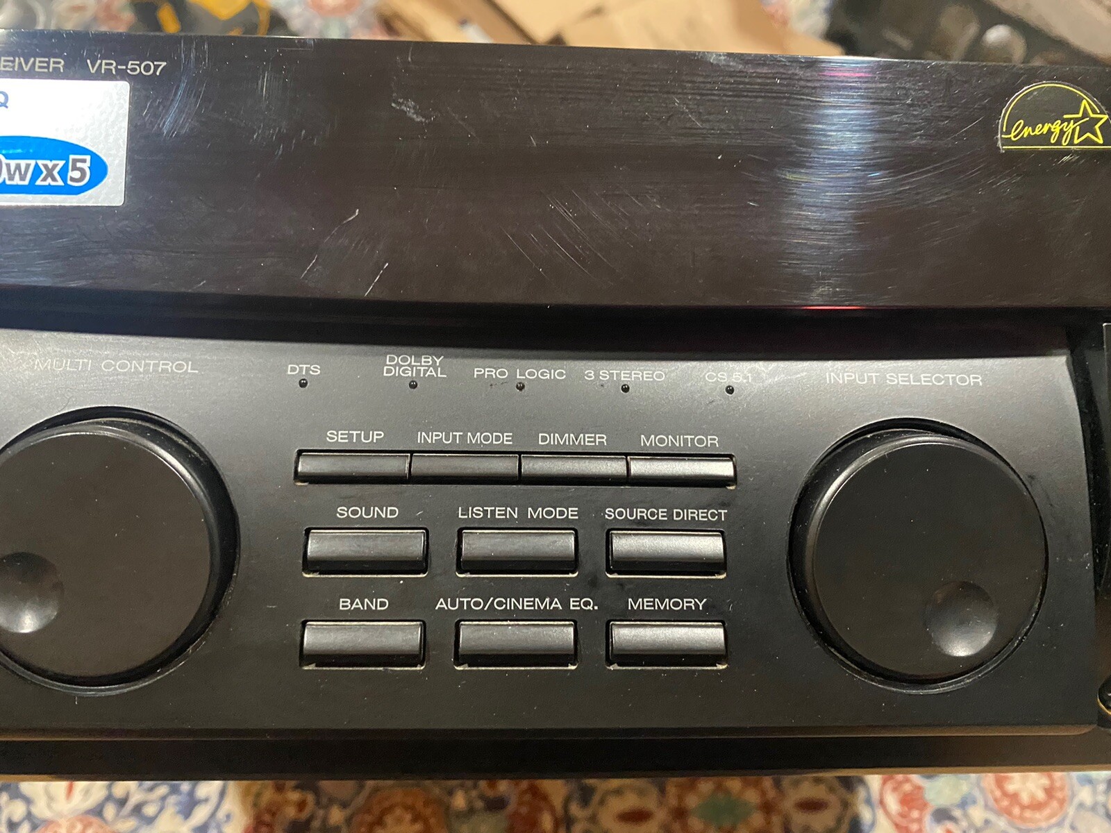 Kenwood VR 507 5.1 Channel 500 Watt Receiver 19048129345 eBay