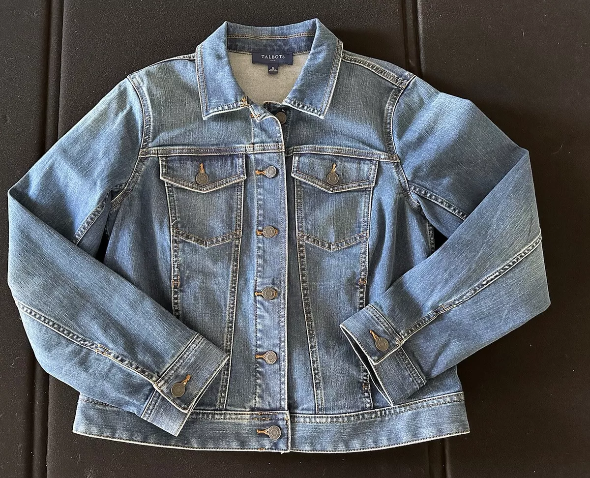 Talbots blue shop jean jacket