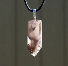 Lithium Quartz Free Form Crystal Stone Pendant Necklace