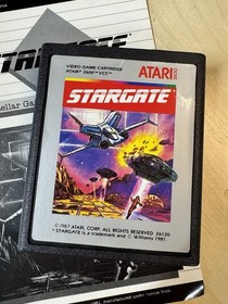 Stargate CIB - Box + Manual ATARI 2600 1985 Vintage Game Cartridge