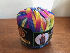 LION BRAND "INCREDIBLE" "Rainbow" Ribbon Yarn, New-3