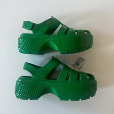 Crocs Stomp Platform Fisherman Sandal US Womens 8 Green NWT