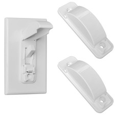 2 Light Switch Guard Cover, Baby Proof Wall 2 pack / white, white