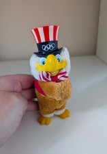 vintage olympics 1984 sam the eagle figure pencil holder