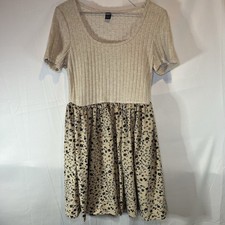 Women s Dress Large Brown Animal Print Summer Spring Dress Great Condition