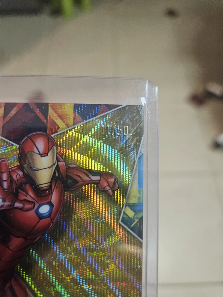 2025 Topps Chrome Marvel - Iron Man Facsimile Auto Gold Wave Refractor 11/50 - Image 2 of 4