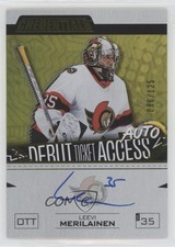 2023 Credentials Debut Ticket Access Yellow 86/125 Leevi Merilainen Rookie Auto