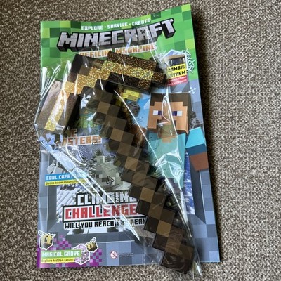 Minecraft Official Magazine #13 2026 Explore, Survive, Create + Golden Pickaxe