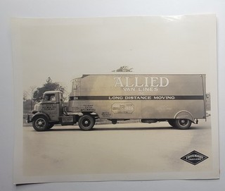 Allied Van Lines Kansas City GMC Tractor Trailer Truck Fruehauf Photo
