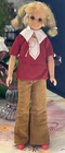 Flawed Vintage 1971 Mattel Living Fluff Doll Canada Pat Taiwan Shirt Boots Pants