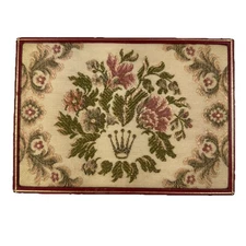 Vtg Rolex 60.01.2 Watch Presentation Box Red Tapestry Lid Authentic