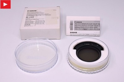 【Almost MINT in BOX】 Canon PL-C 52 52mm Drop-In Circular Polarizing Filter JAPAN