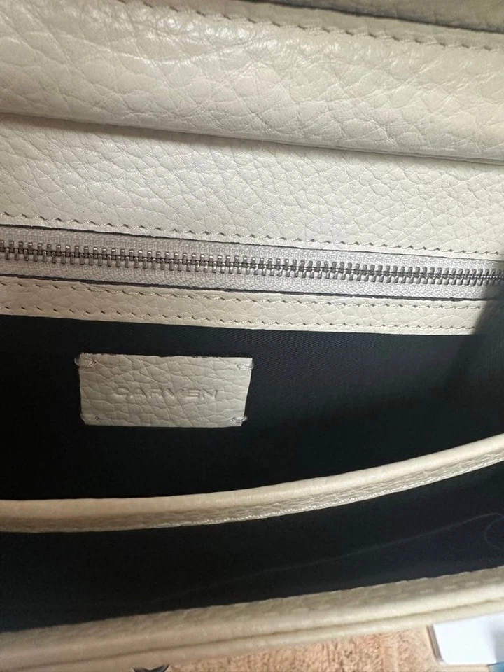 Bolsa de ombro CARVEN branca usada em estado perfeito - Imagem 4 de 4