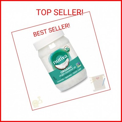 Nutiva Organic, Cold-Pressed, Unrefined, Virgin Coconut Oil from Fresh, non-GMO,
