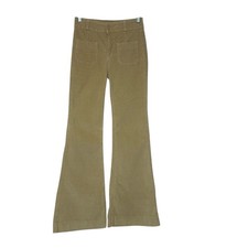 Anthropologie Pilcro Superscript Mid Rise Tan Flare Corduroys 28 /6