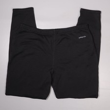 Patagonia Polartec Grid Fleece Regulator Pants Made in USA Black Mens Large x 29