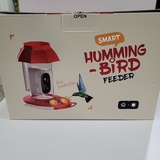 Smart Hummingbird Feeder, HD Video Camera, AI Recognition, Solar Powered