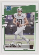 2020 Panini Chronicles Draft Picks Press Proof Red Justin Herbert #4 xl4