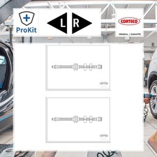 2x ORIGINAL® Corteco Bremsschlauch Vorne, Links, Rechts für Fiat BRAVO II