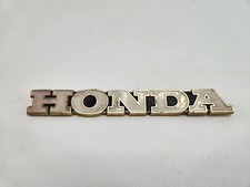 Honda Metal Emblem Logo Preowned Vintage 7 White Gold