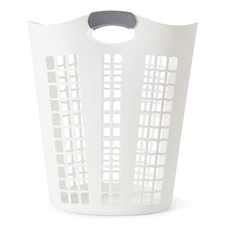 Gracious Living Laundry Basket, Easy Carry Flex Collapsible Hamper, 87.5 Lite...