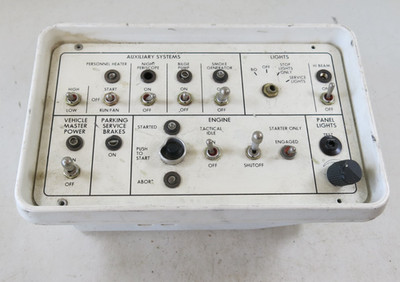 Drivers Control Panel, Early M1A1 Abrams Tank training Simulator
