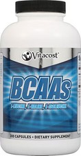 Worldwide 2 X Vitacost BCAAs L-Leucine, L-Valine, L-Isoleucine -- 2,400 mg per