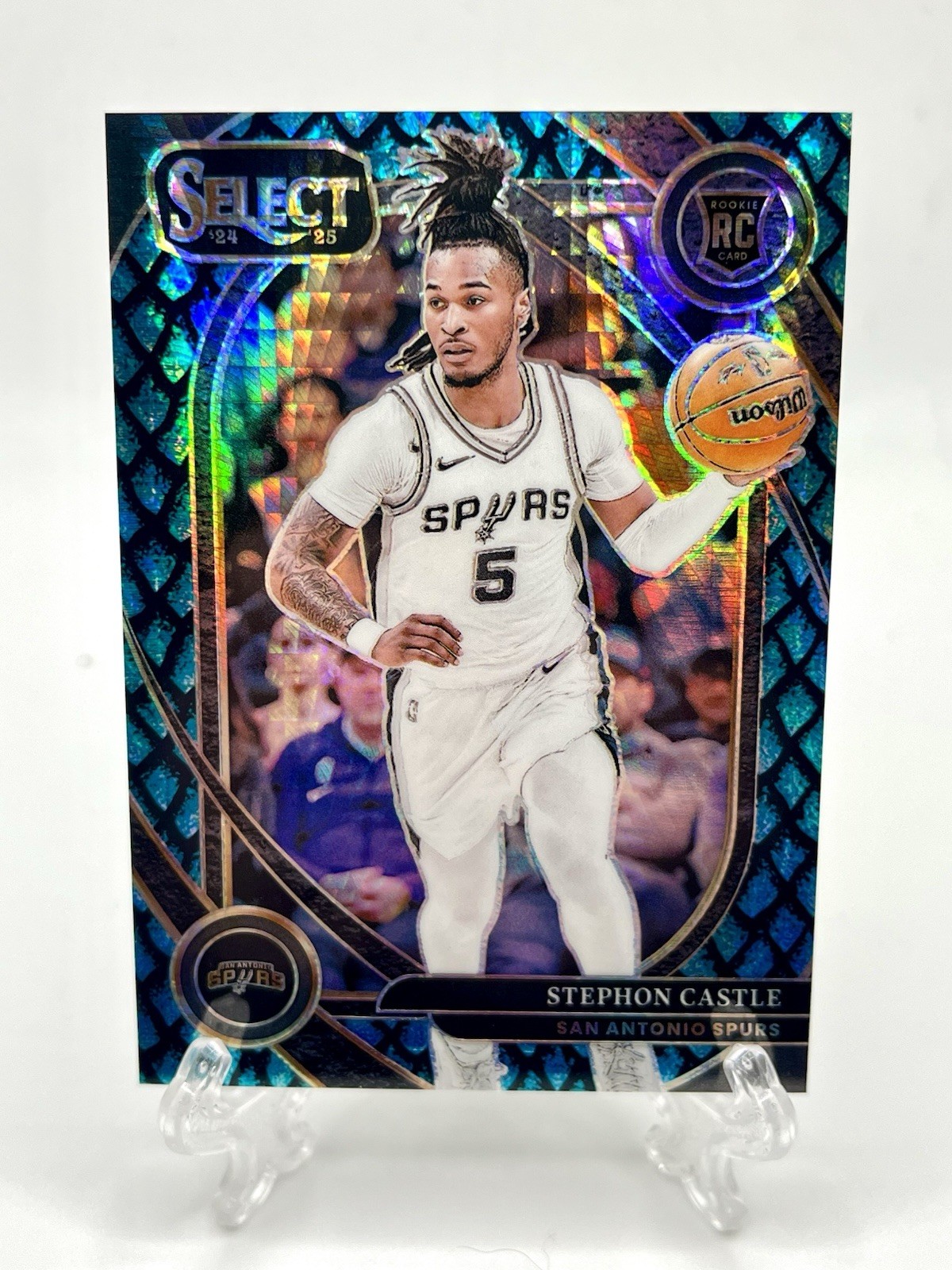 2024-25 Panini Select Stephon Castle #292 Dragon Scale Prizm /8 Courtside Ssp🔥