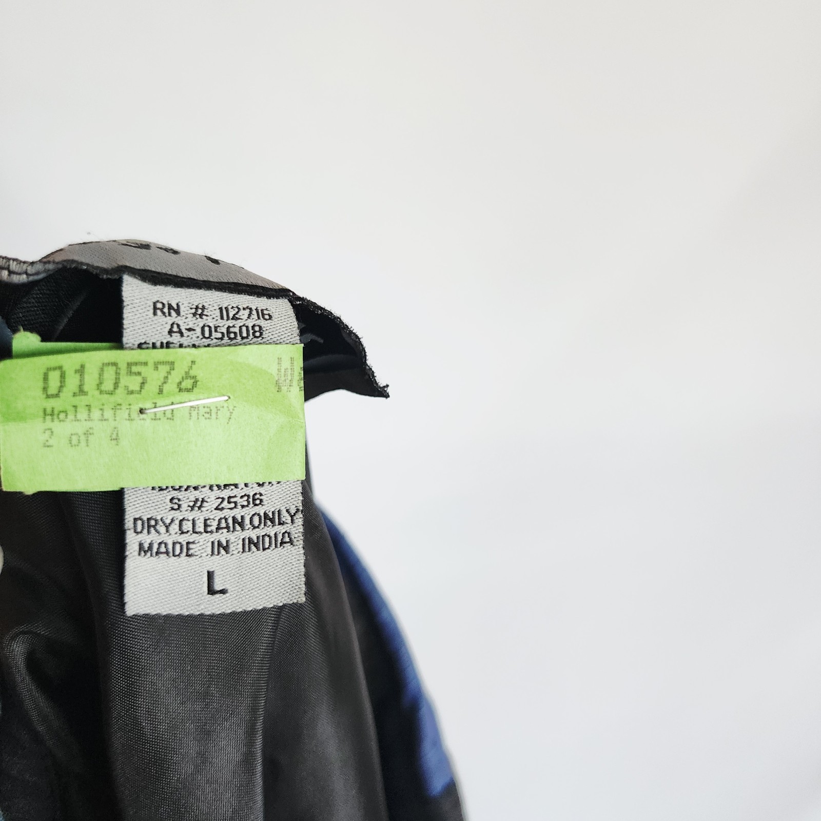 Vintage Indigo Moon Patchwork Jacket Large Blue T… - image 15