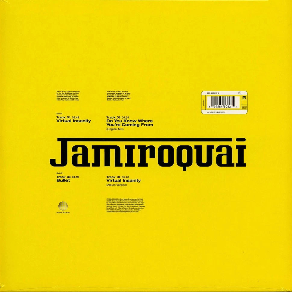 Jamiroquai - Virtual Insanity Colored Vinyl Edition (2026 - EU - Original)