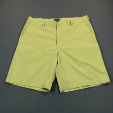 Peter Millar Crown Sport Mens Lime Green Performance Golf Shorts Size 38
