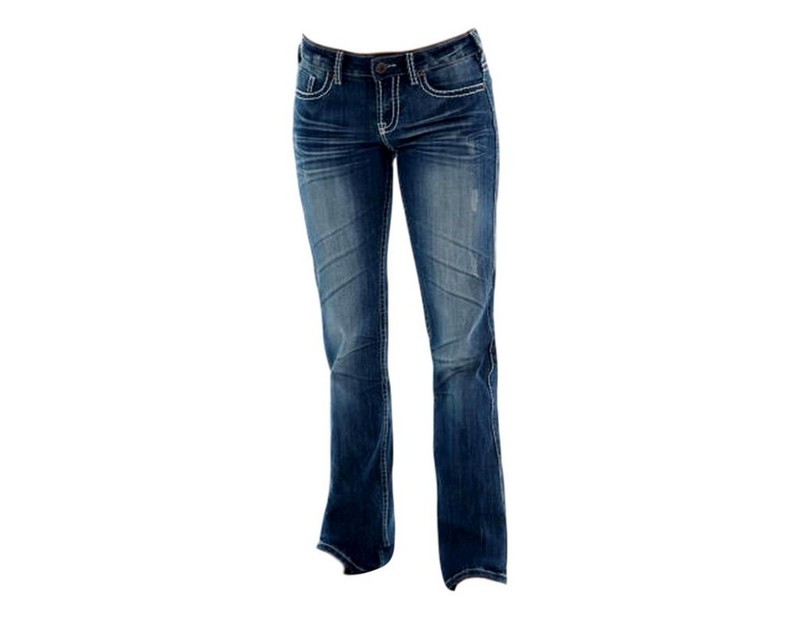 Cowgirl Tuff Western Denim Jeans Women Edgy Barbed 38 Reg Med JEDGYJ CLEARANCE