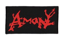 Amon Embroidered Sew On Patch Satanism American Death Metal Music Band Logo
