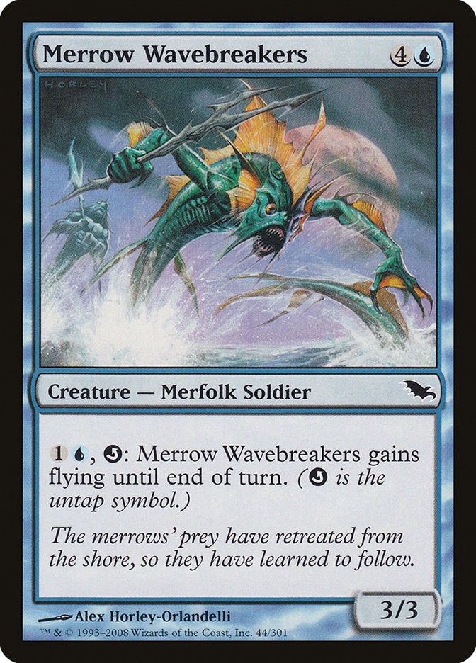 MTG Magic the Gathering Merrow Wavebreakers (44/315) Shadowmoor LP